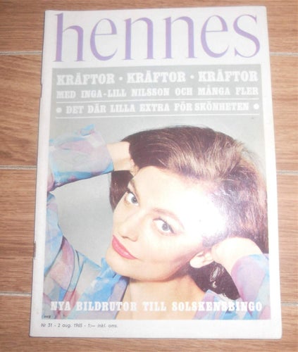 Hennes n31 1965 Inga-Lill Nilsson, The Settlers, Kräftfest mode