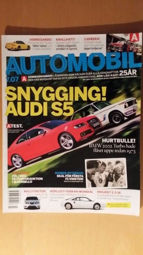 Automobil nr 7 2007: Audi S5, Porsche 911 Turbo Cab, Suzuki Swift Sport