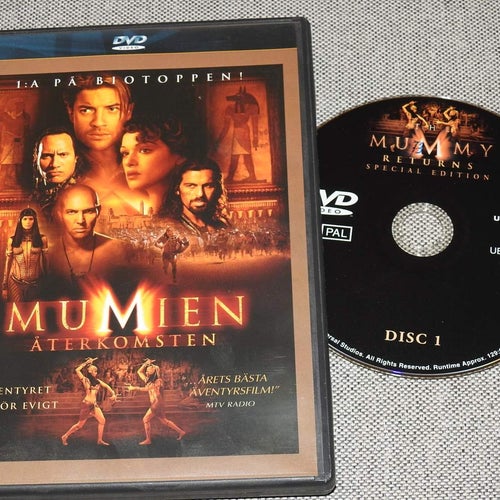 Mumien Återkomsten DVD (The Mummy Returns) Actionfilm 2001