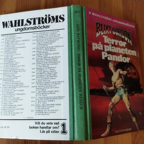 Blixt Gordon terror på planeten Pandor - Alex Raymond. bok. Very Fine plus