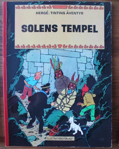 TINTIN Solens tempel 1971 5:e UPP