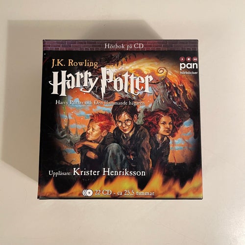 Ljudbok på CD - JK Rowling - Harry Potter och den flammande bägaren.