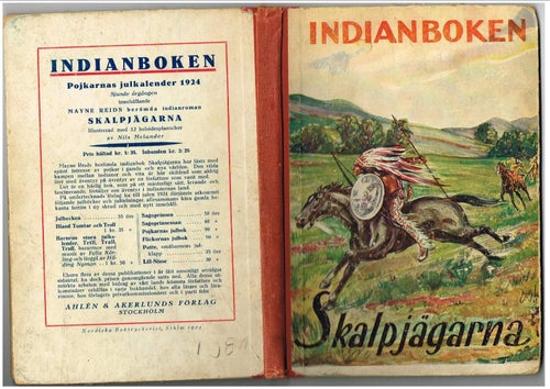 Indianboken 1924: SKALPJÄGARNA En berättelse från norra Mexico - Mayne Reid