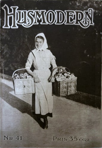 Husmodern 41 1921 Anna Olsson i Kävesta, Albin Hagman, Gertrud Hagman
