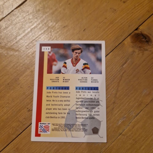 Joao Pinto Portugal - Upper Deck Future Stars '94
