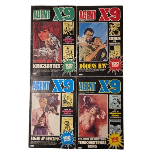 Agent X9 Serietidningar - 10 st 1983-1984