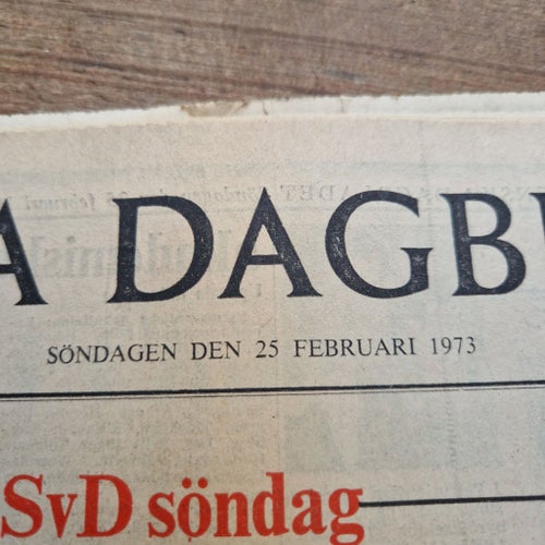 Svenska Dagbladet Söndagen den 25 Februari 1973