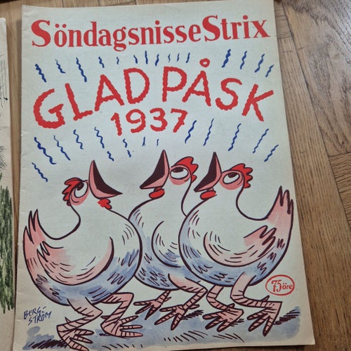 Samling Söndags-Strix 1937 med påsk- och pingstnummer