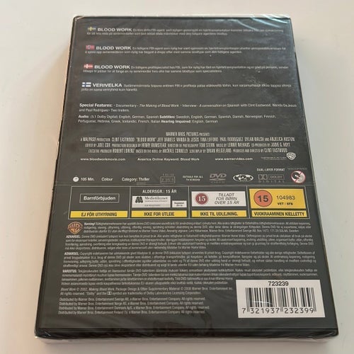 Blood Work - Clint Eastwood Collection - DVD / NY / OÖPPNAD
