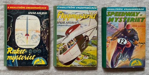Tvillingdetektiverna Sivar Ahlrud Raketmysteriet Flygmysteriet Speedwaymysteriet