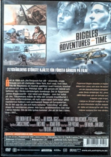 Biggles Adventures in Time, svensk utgåva med svensk text