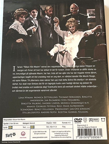 Räkan från Maxim (DVD) Lena Nyman, Monica Zetterlund, Thommy Berggren
