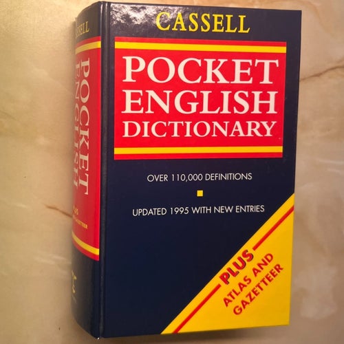 Cassell Pocket English Dictionary 1995 - 110 000 ord + atlas & gazetteer