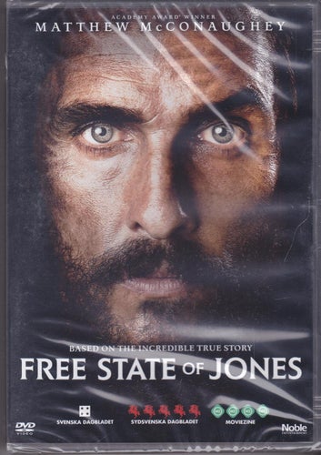 DVD / Free State Of Jones / Verklighetsbaserad / Ny & Inplastad
