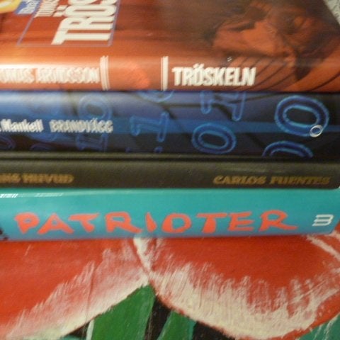 BOK, 4 STYCKEN BÖCKER, TOM CLANCY, HENNING MANKELL, TOMAS ARVIDSSON