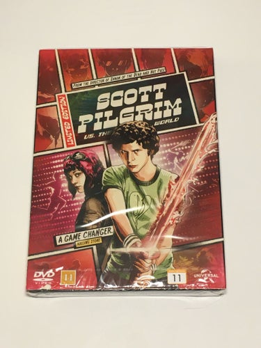 Scott Pilgrim Vs. the world - Limited edition, slipcase, 2010. Inplastad DVD