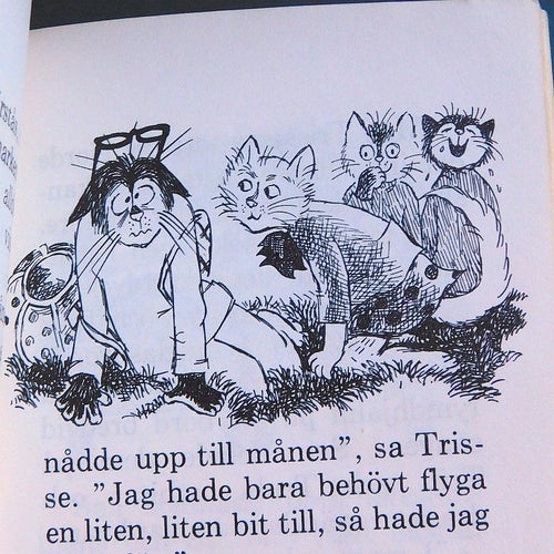 Trisse på månfärd , Barbro Lindgren, bild: Rita Rapp-Lennmor