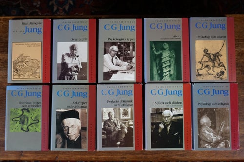 Valda Skrifter - Carl Jung, 9 st +1 (komplett)(analytisk psykologi, alkemi, C G)