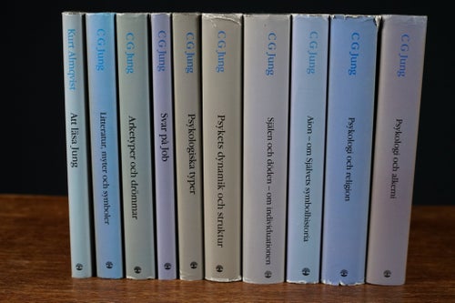 Valda Skrifter - Carl Jung, 9 st +1 (komplett)(analytisk psykologi, alkemi, C G)