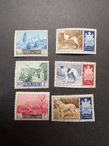 San Marino | 1950 Dog + Posta Aerea (airmail)