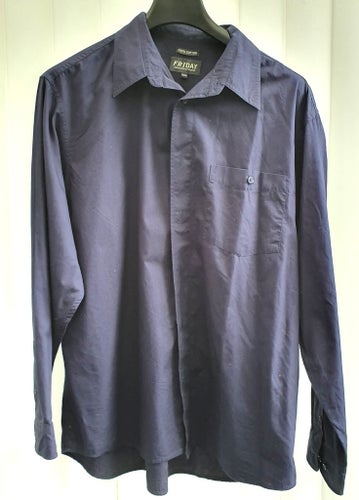 KappAhl Friday, mörkblå skjorta, casual wear, stl. XL