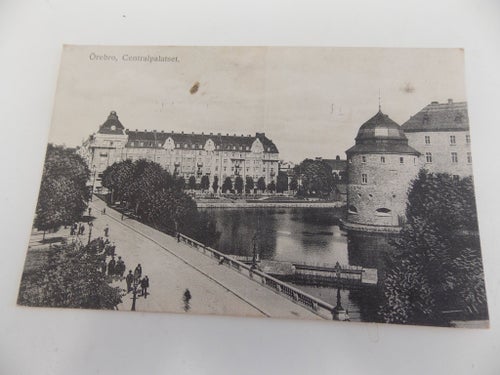 Brevkort Centralpalatset Örebro, 1914 Sverige se bilder, läs beskrivning