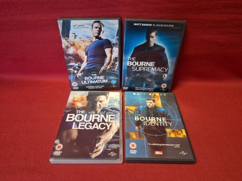 MATT DAMON - THE BOURNE ULTIMATUM / SUPREMACY / LEGACY / IDENTITY DVD