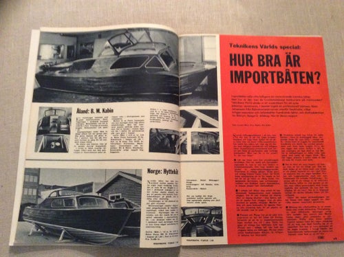 Teknikens Värld Nr 7 1962 Citroën MI,Rolls Royce,Båt från Norge,Åland,Kina,Japan