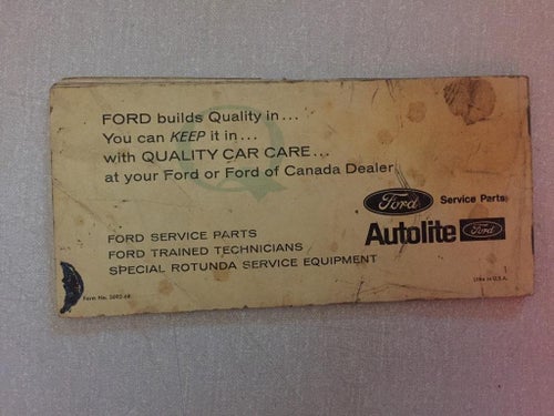 1968 Ford Owner's Manual