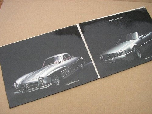 Mapp med 2 st. Försäljningsbroschyr MERCEDES SL