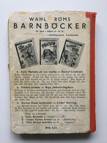 DOCKAN ROSAS UPPLEVELSER - B. WAHLSTRÖMS BARNBÖCKER