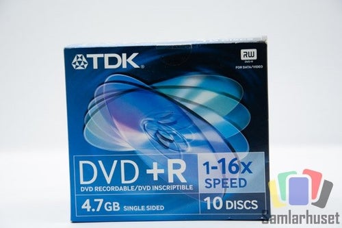 10-Pack TDK DVD +R 4,7GB 1-16x Speed RW - CD CD-Skiva - Skiva DVD+RW