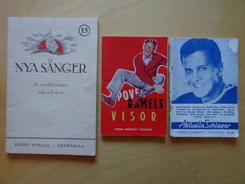 3 st häften visor visböcker - Povel Ramel, Aktuella Schlager, Nya sånger
