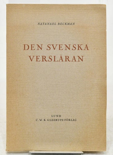 Den svenska versläran / av Natanael Beckman.