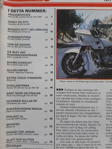 Allt om MC nr 5 1986: Honda VRF 750F + CR 80R + CR 125R, Suzuki RM 125