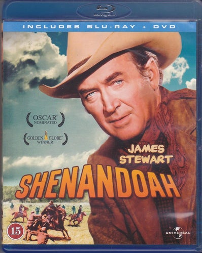 BluRay + DVD / Shenandoah / James Stewart, Glenn Corbett / Nära nyskick