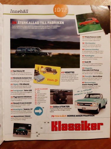 Klassiker nr 10 2012: Opel Manta SR, Chevrolet C10, Jensen-Healey 3000