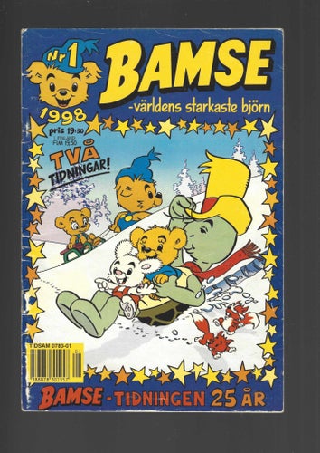 Bamse 1 1998 skicka vg