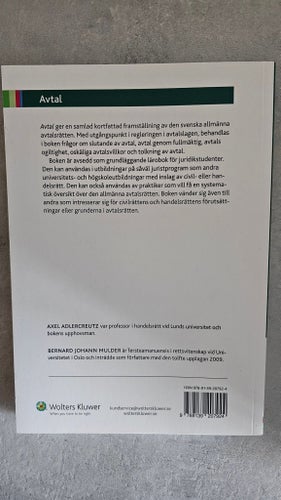 Avtal av Axel Adlercreutz och Bernard Johann Mulder, 2017