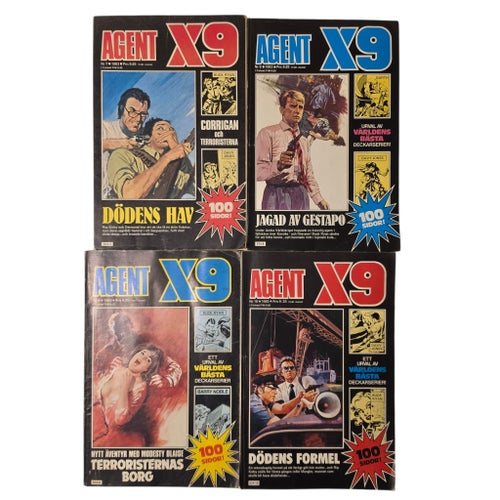 Agent X9 Serietidningar - 10 st 1983-1984