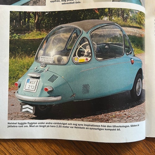 Heinkel Kabine i Tidningen Nostalgia + Honda Gold Wing