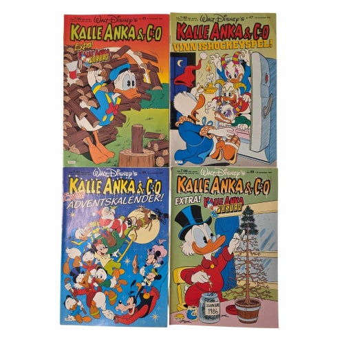 Kalle Anka & Co Serietidningar - 12 st 1987-1988
