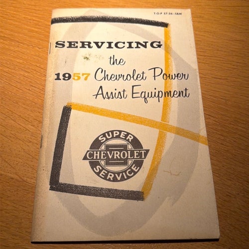 1957 Chevrolet Power Assist Equipment, Chevrolet Motor Division,