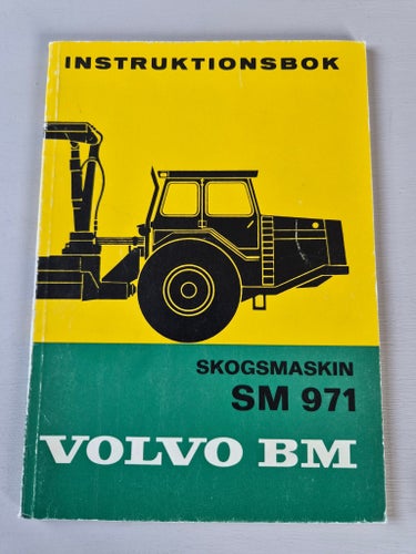 Instruktionsbok Volvo BM skogsmaskin SM 971