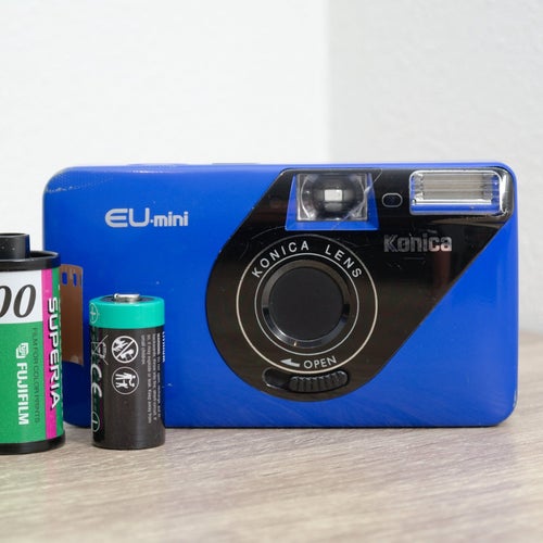 Konica EU-Mini (Sällsynt Blå) – Testad & 100% Fungerande – Starter Kit!