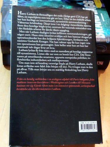 Fjärde rikets män av Robert Ludlum. Bok, inbunden. Very Fine plus