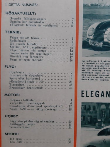 Teknikens Värld nr 12 1950: Austin A90 Atlantic, teknik, flyg, motor, hobby