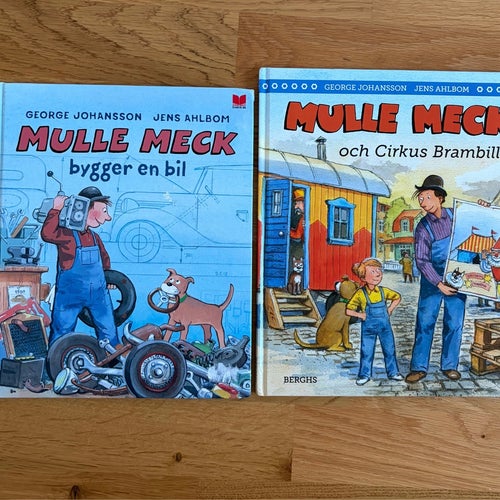 Mulle Meck bygger en bil samt Mulle Meck och Circus Brambilla