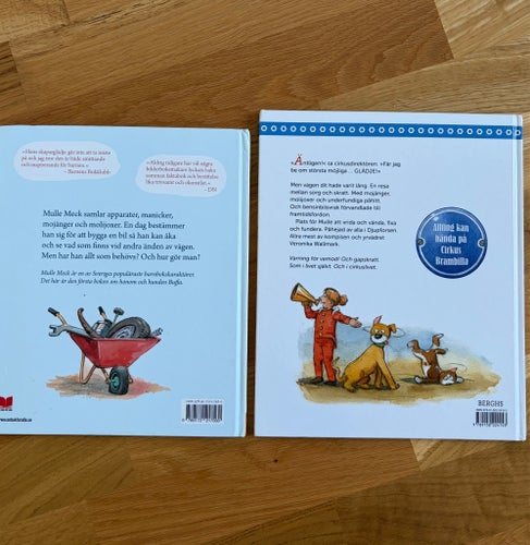 Mulle Meck bygger en bil samt Mulle Meck och Circus Brambilla