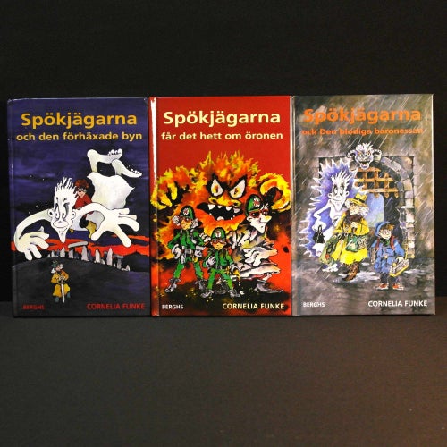 Cornelia Funke - 3 böcker med Spökjägarna